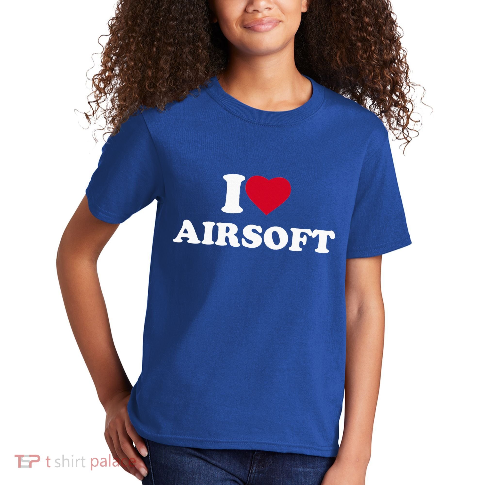 I Love Airsoft I Heart Airsoft Lover Player Kids T-Shirt