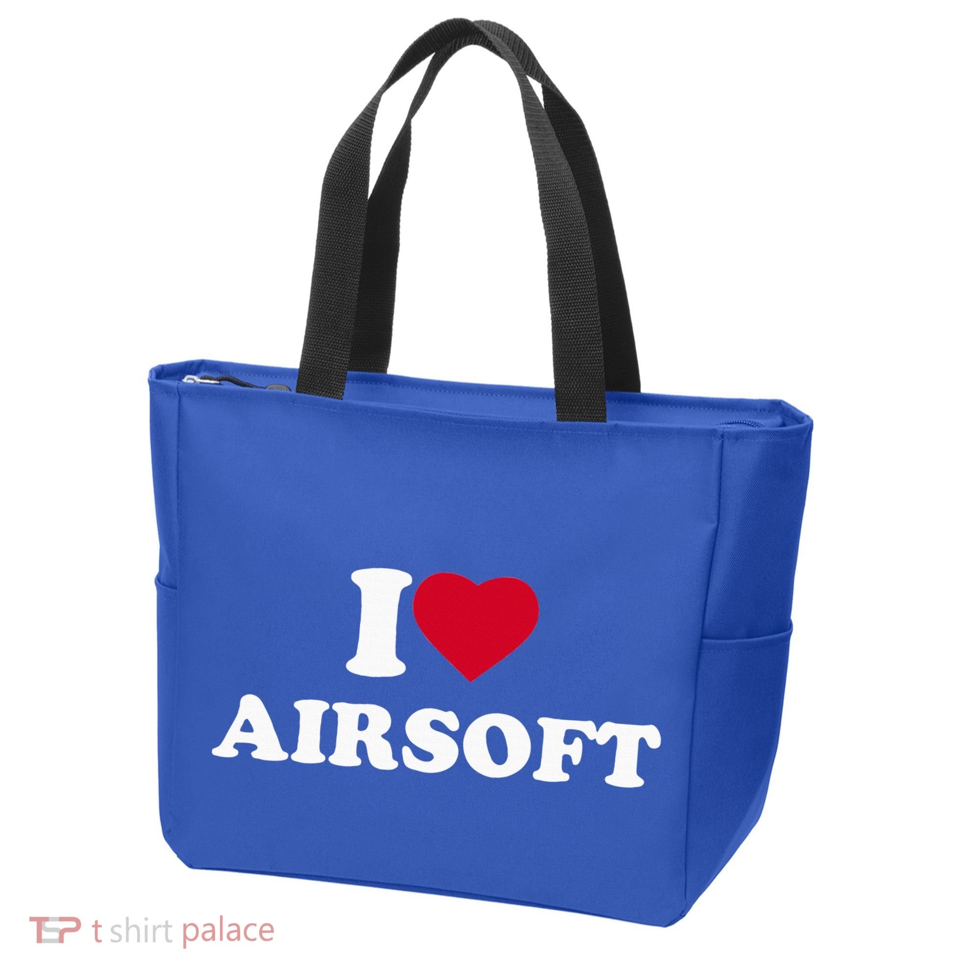 I Love Airsoft I Heart Airsoft Lover Player Tote Bag