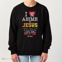 I Love Anime But Jesus Always Comes First Women's Sweatshirt thumb 0