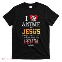 I Love Anime But Jesus Always Comes First T-Shirt thumb 0