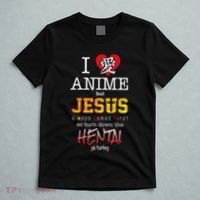 I Love Anime But Jesus Always Comes First T-Shirt thumb 5