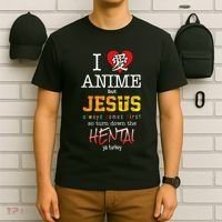 I Love Anime But Jesus Always Comes First T-Shirt thumb 6
