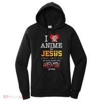 I Love Anime But Jesus Always Comes First Women's Hoodie thumb 0