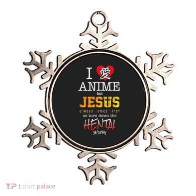 I Love Anime But Jesus Always Comes First Ornament