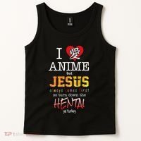I Love Anime But Jesus Always Comes First Tank Top thumb 2