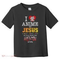 I Love Anime But Jesus Always Comes First Toddler T-Shirt thumb 0
