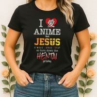 I Love Anime But Jesus Always Comes First Women's T-Shirt thumb 2