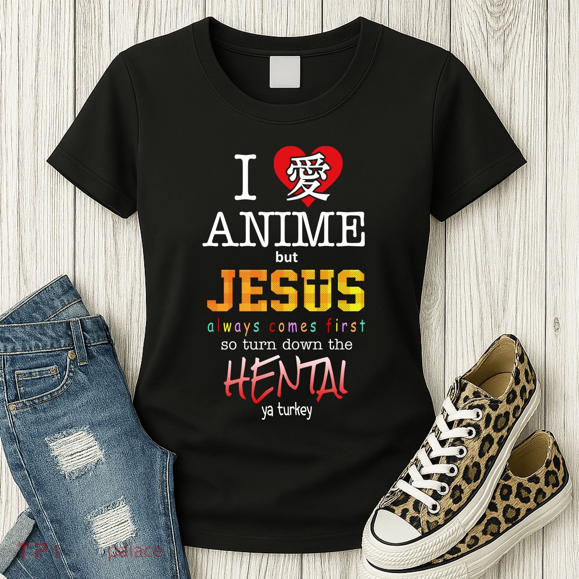 I Love Anime But Jesus Always Comes First Women's T-Shirt