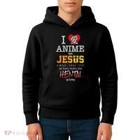 I Love Anime But Jesus Always Comes First Kids Hoodie thumb 4