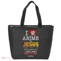 I Love Anime But Jesus Always Comes First Tote Bag thumb 0