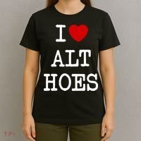 I Love Alt Hoes I Heart Alt Hoes Funny Red Heart T-Shirt thumb 4