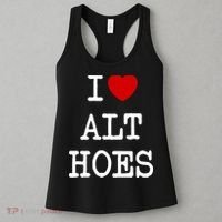 I Love Alt Hoes I Heart Alt Hoes Funny Red Heart Women's Tank Top thumb 3