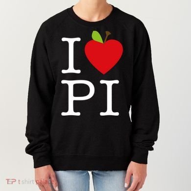 I Love Apple Pi Pie I Funny Math Geeks Gift Women's Sweatshirt