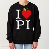 I Love Apple Pi Pie I Funny Math Geeks Gift Women's Sweatshirt thumb 0