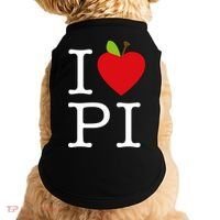I Love Apple Pi Pie I Funny Math Geeks Gift Doggie Tank thumb 0