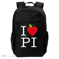 I Love Apple Pi Pie I Funny Math Geeks Gift Backpack thumb 0
