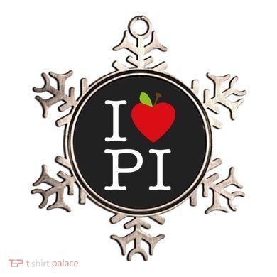 I Love Apple Pi Pie I Funny Math Geeks Gift Ornament