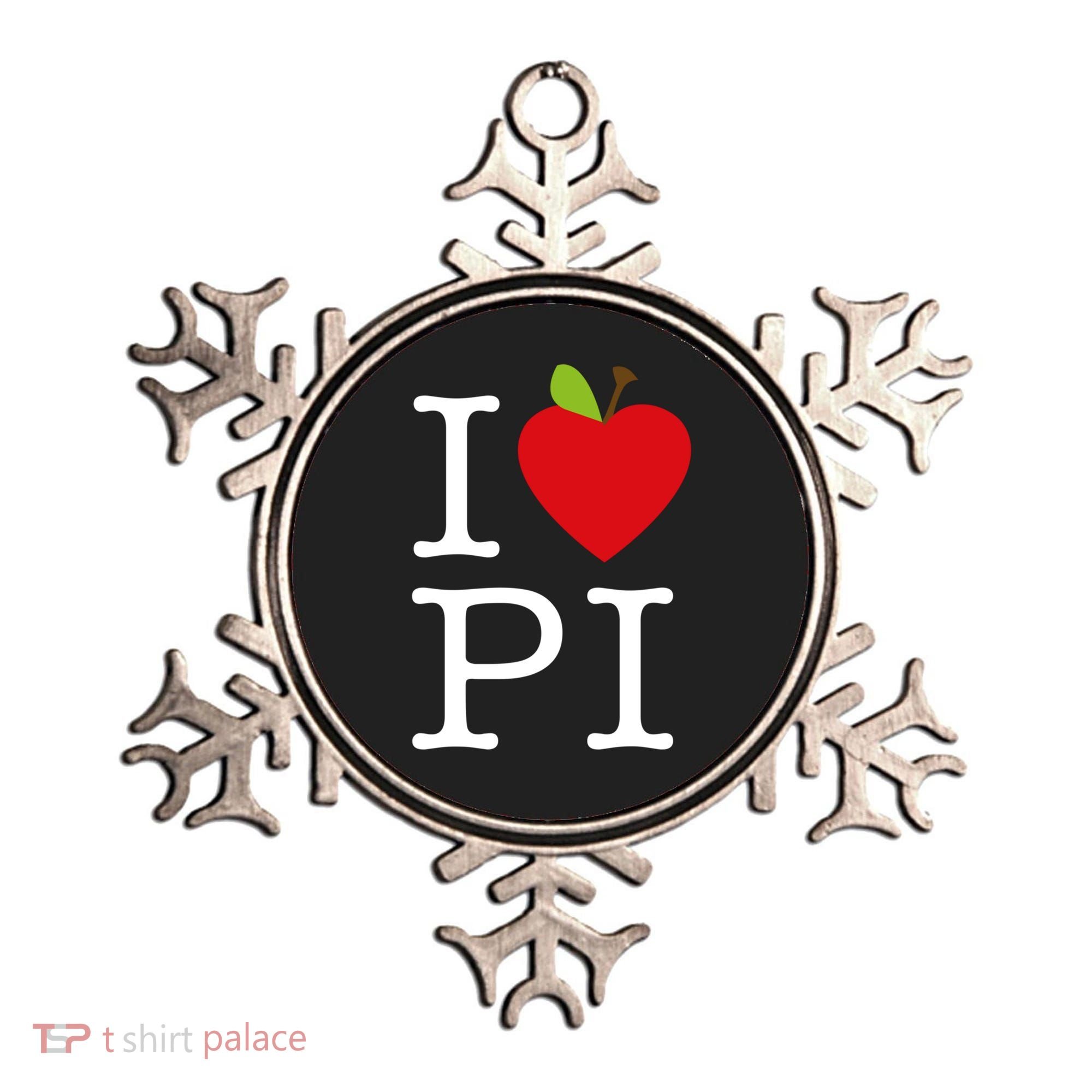 I Love Apple Pi Pie I Funny Math Geeks Gift Ornament