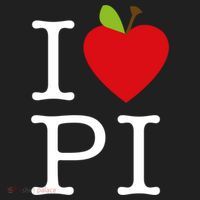 I Love Apple Pi Pie I Funny Math Geeks Gift Golf Towel thumb 3
