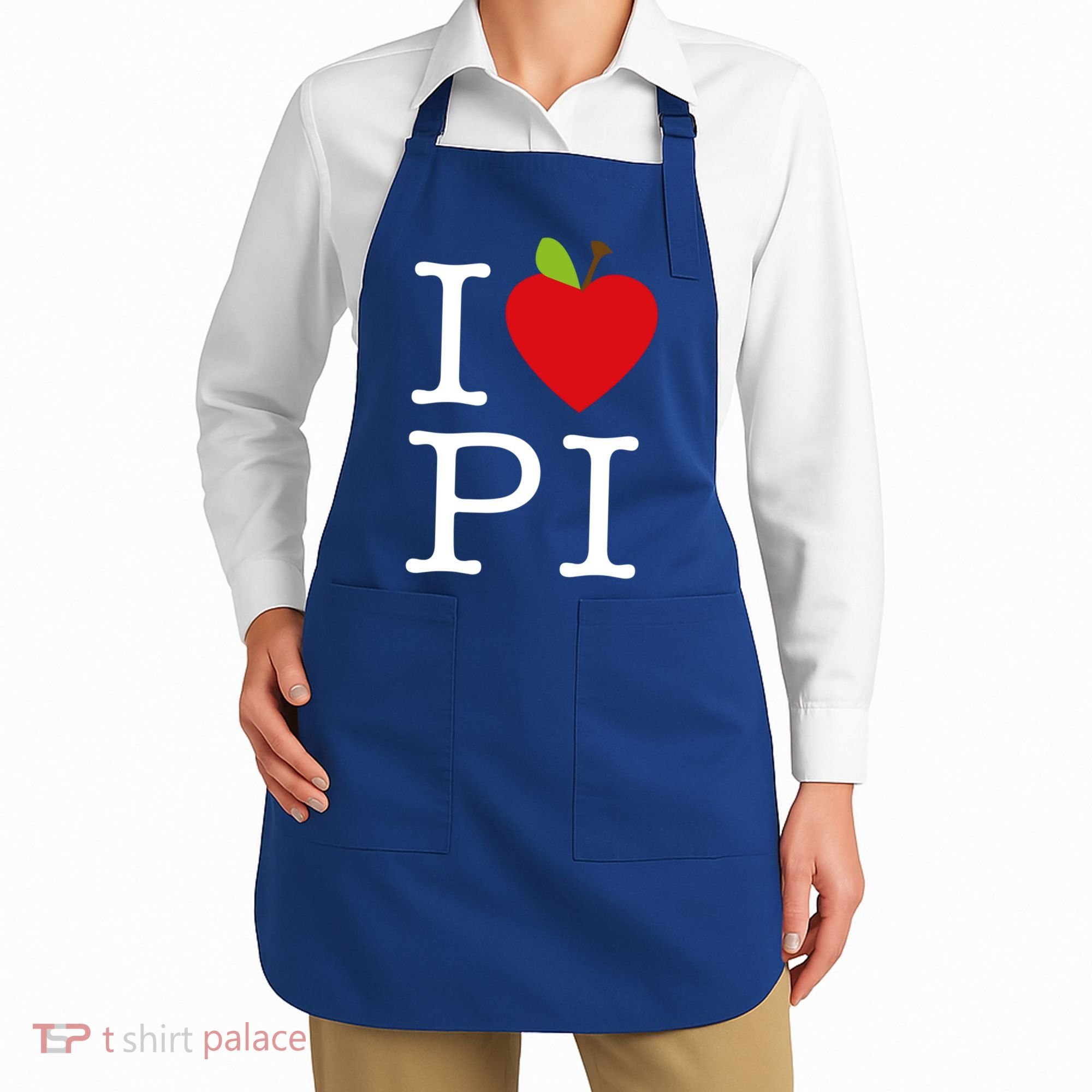 I Love Apple Pi Pie I Funny Math Geeks Gift Apron