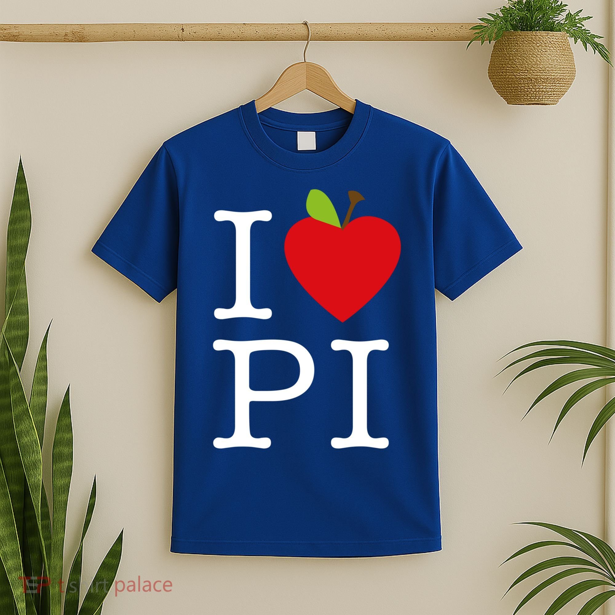 I Love Apple Pi Pie I Funny Math Geeks Gift T-Shirt