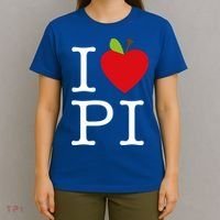 I Love Apple Pi Pie I Funny Math Geeks Gift T-Shirt thumb 4