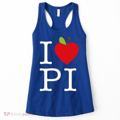 I Love Apple Pi Pie I Funny Math Geeks Gift Women's Tank Top