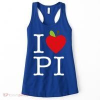 I Love Apple Pi Pie I Funny Math Geeks Gift Women's Tank Top thumb 0