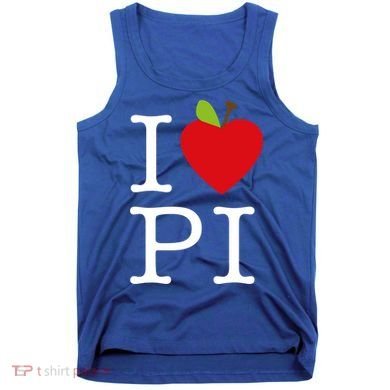 I Love Apple Pi Pie I Funny Math Geeks Gift Tank Top