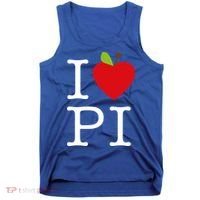 I Love Apple Pi Pie I Funny Math Geeks Gift Tank Top thumb 0