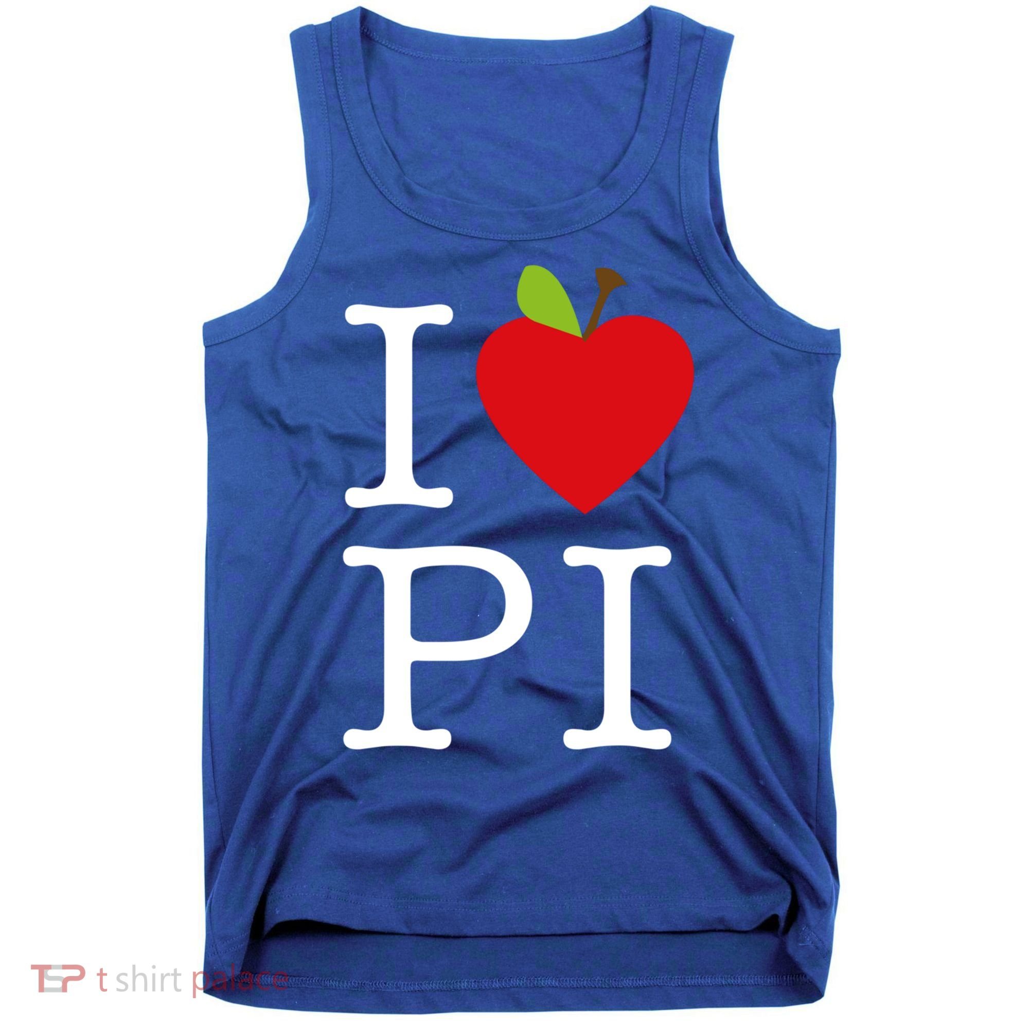 I Love Apple Pi Pie I Funny Math Geeks Gift Tank Top