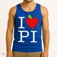 I Love Apple Pi Pie I Funny Math Geeks Gift Tank Top thumb 3