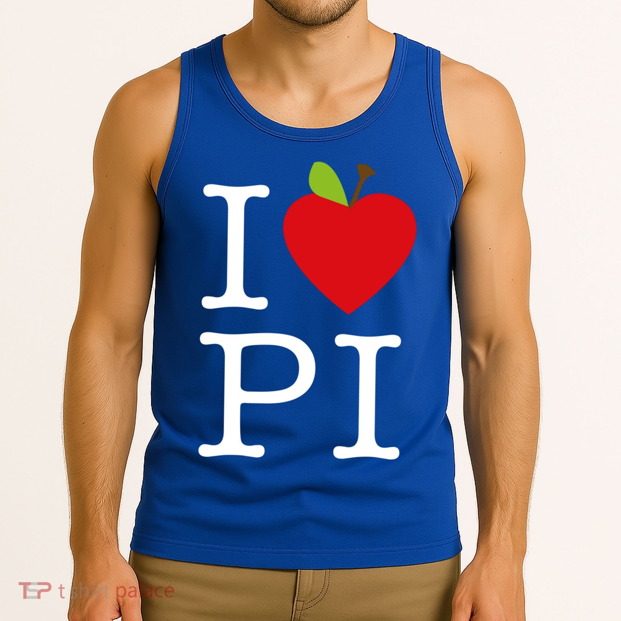 I Love Apple Pi Pie I Funny Math Geeks Gift Tank Top