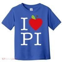I Love Apple Pi Pie I Funny Math Geeks Gift Toddler T-Shirt thumb 0