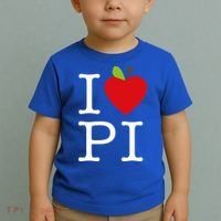 I Love Apple Pi Pie I Funny Math Geeks Gift Toddler T-Shirt thumb 2