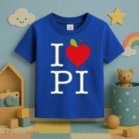 I Love Apple Pi Pie I Funny Math Geeks Gift Toddler T-Shirt thumb 3