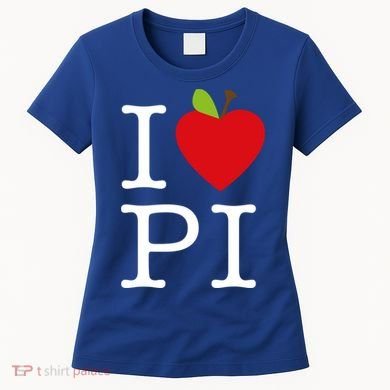 I Love Apple Pi Pie I Funny Math Geeks Gift Women's T-Shirt