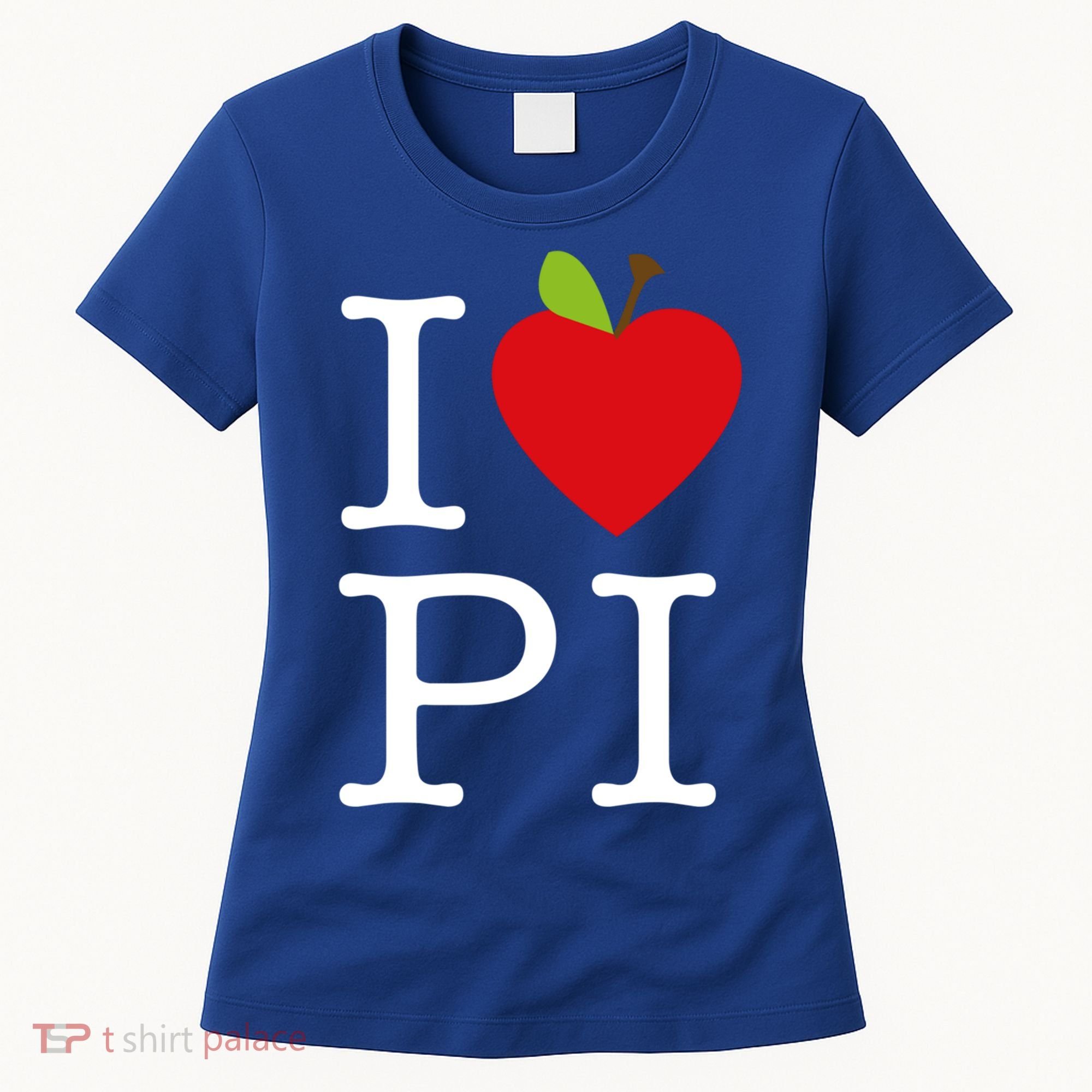 I Love Apple Pi Pie I Funny Math Geeks Gift Women's T-Shirt