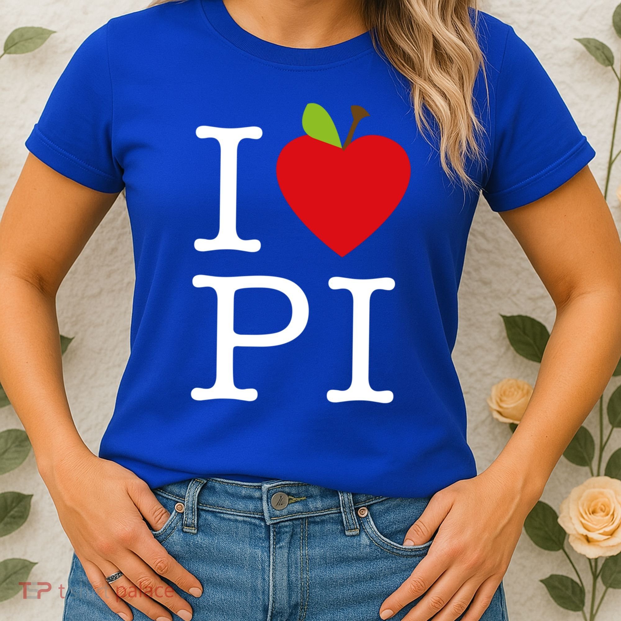 I Love Apple Pi Pie I Funny Math Geeks Gift Women's T-Shirt