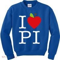 I Love Apple Pi Pie I Funny Math Geeks Gift Kids Sweatshirt thumb 0