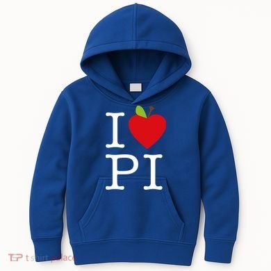 I Love Apple Pi Pie I Funny Math Geeks Gift Kids Hoodie