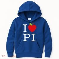 I Love Apple Pi Pie I Funny Math Geeks Gift Kids Hoodie thumb 0