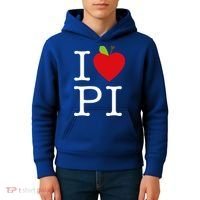 I Love Apple Pi Pie I Funny Math Geeks Gift Kids Hoodie thumb 4