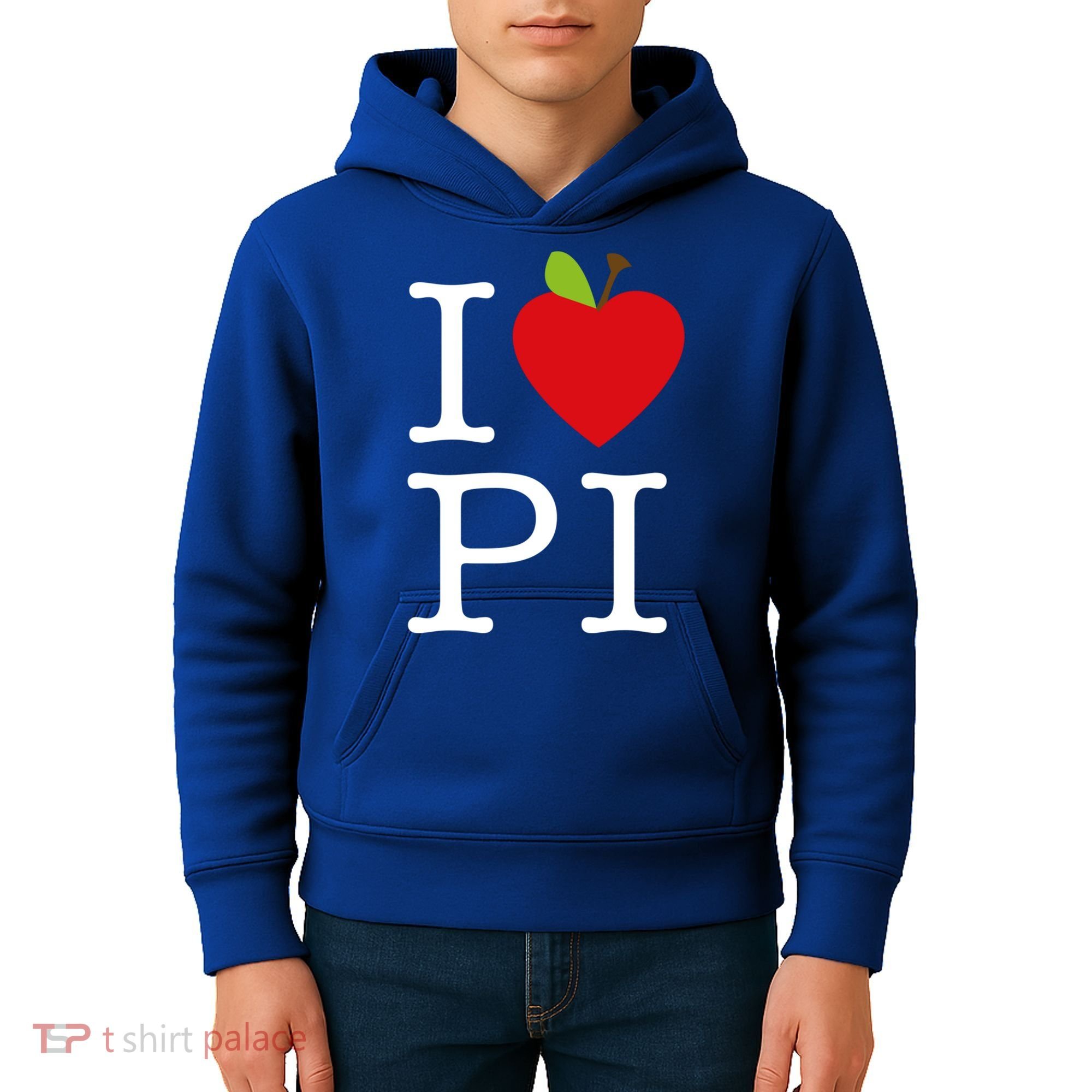 I Love Apple Pi Pie I Funny Math Geeks Gift Kids Hoodie