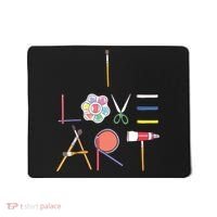 I Love Art Cute Fun Painting Drawing Sketch Artist Painter Mousepad thumb 0