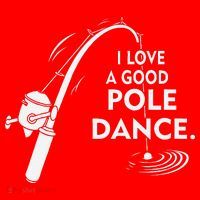 I Love A Good Pole Dance Fishing Santa Hat thumb 1