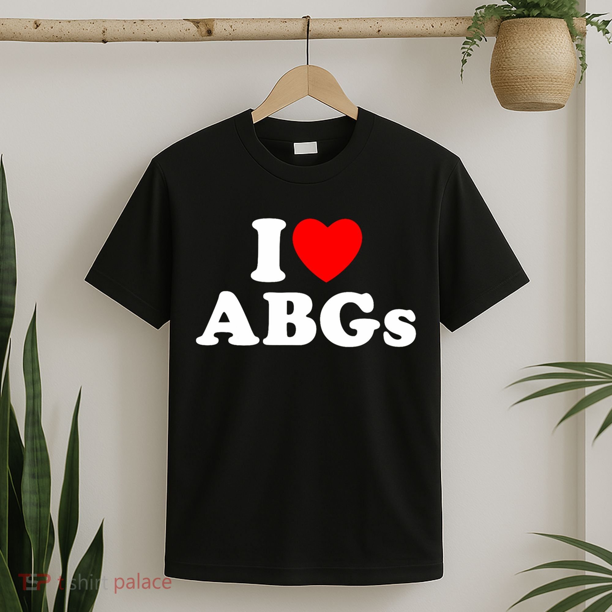 I Love Abgs I Heart Abgs Funny Asian Girl Lover T-Shirt