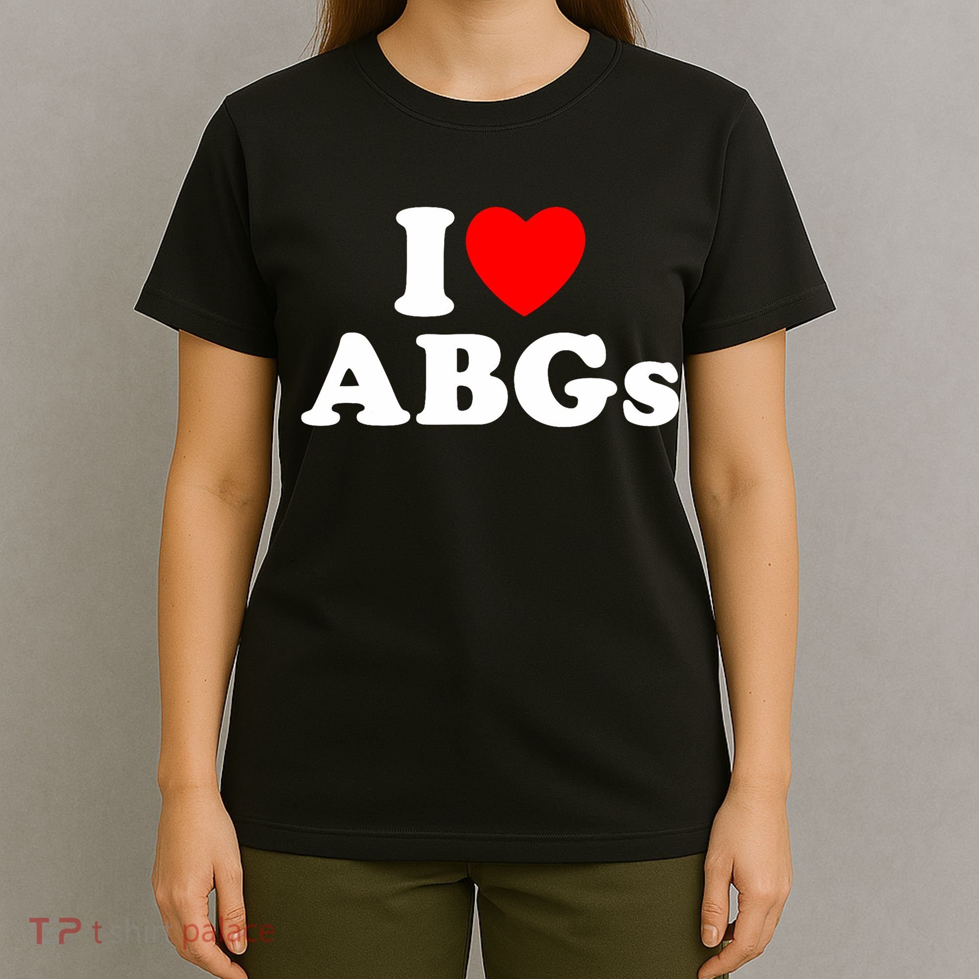 I Love Abgs I Heart Abgs Funny Asian Girl Lover T-Shirt