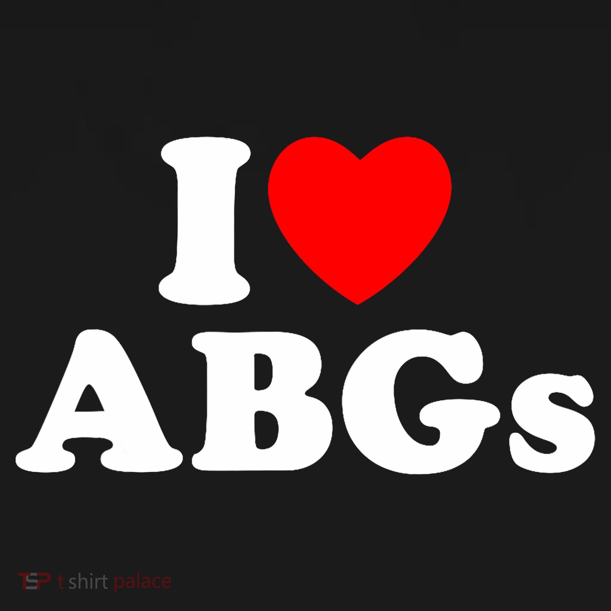 I Love Abgs I Heart Abgs Funny Asian Girl Lover Women's Tank Top