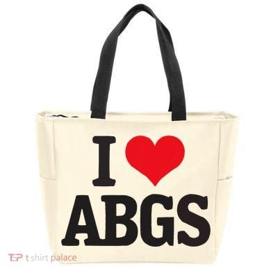 I Love Abgs Tote Bag